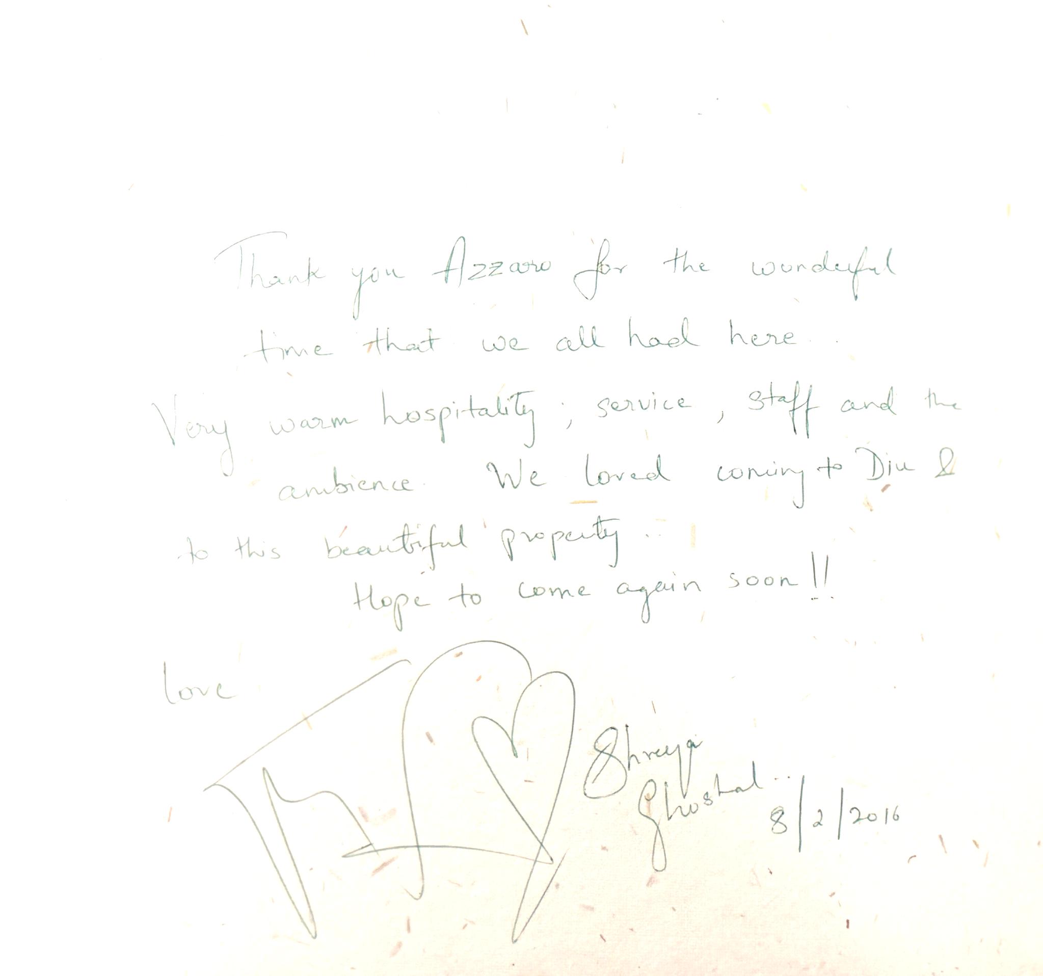 Shreya Ghoshal's Experience